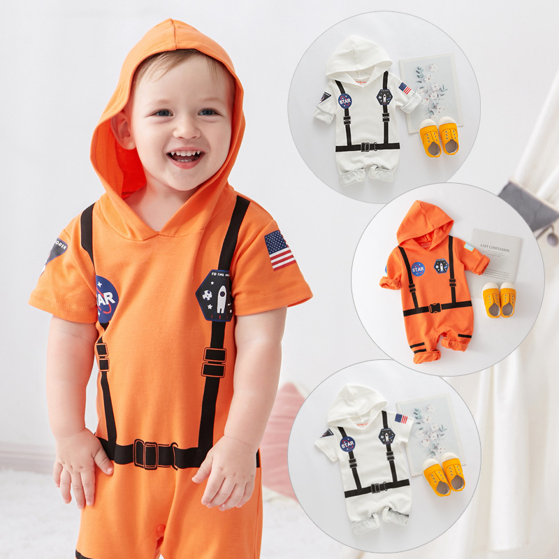 Combinaison spatiale d'été pour garçons, combinaison manches longues, vêtements de vacances