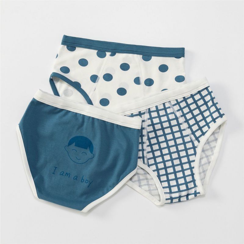 Enfant - Caleçon en coton boxeur simple motif dessin animé