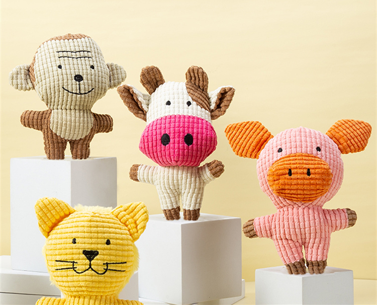 Résistant à la mastication, dents molaires des chiots, jouets en peluche vocaux pour animaux de compagnie.