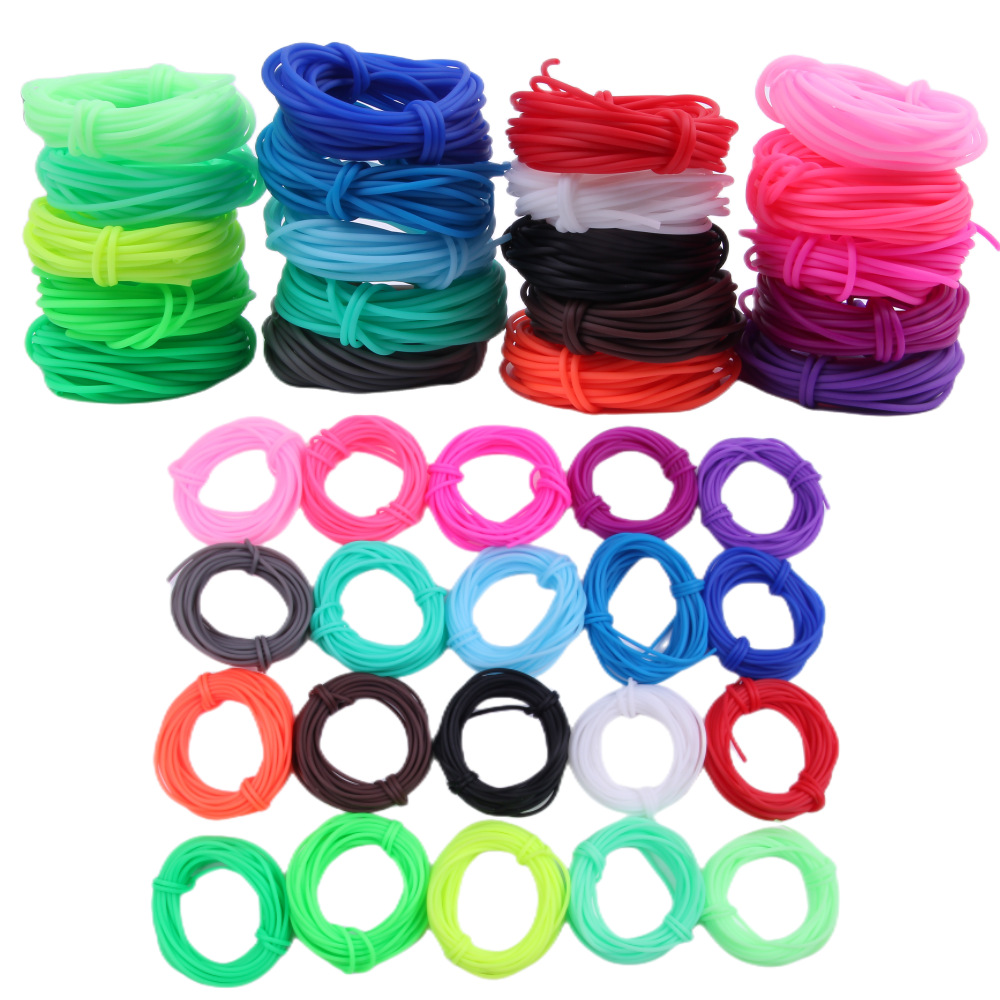 2mm bricolage accessoires de décoration tube creux en gel de silice