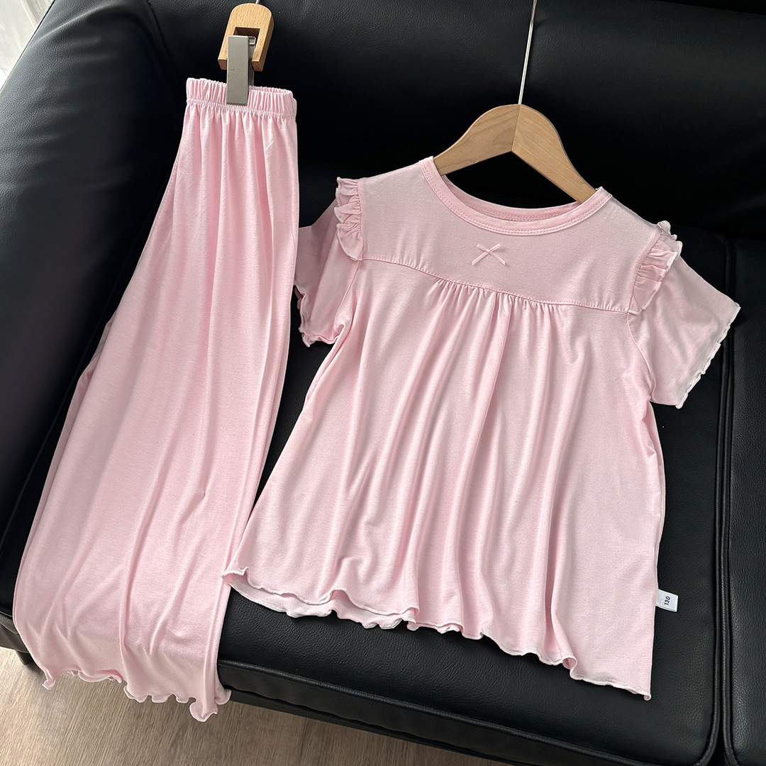 Fille Pyjama Manches Courtes Tenue De Maison