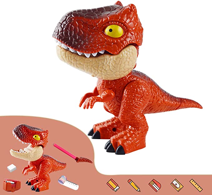 Dinosaure assemblé en fournitures de bureau, jouet animal de simulation