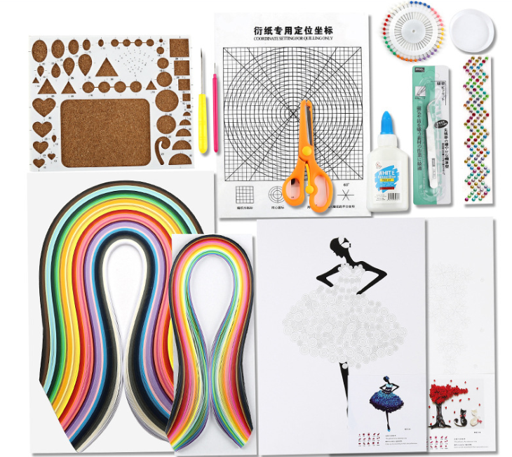 Kit de créations en plumes en papier DIY