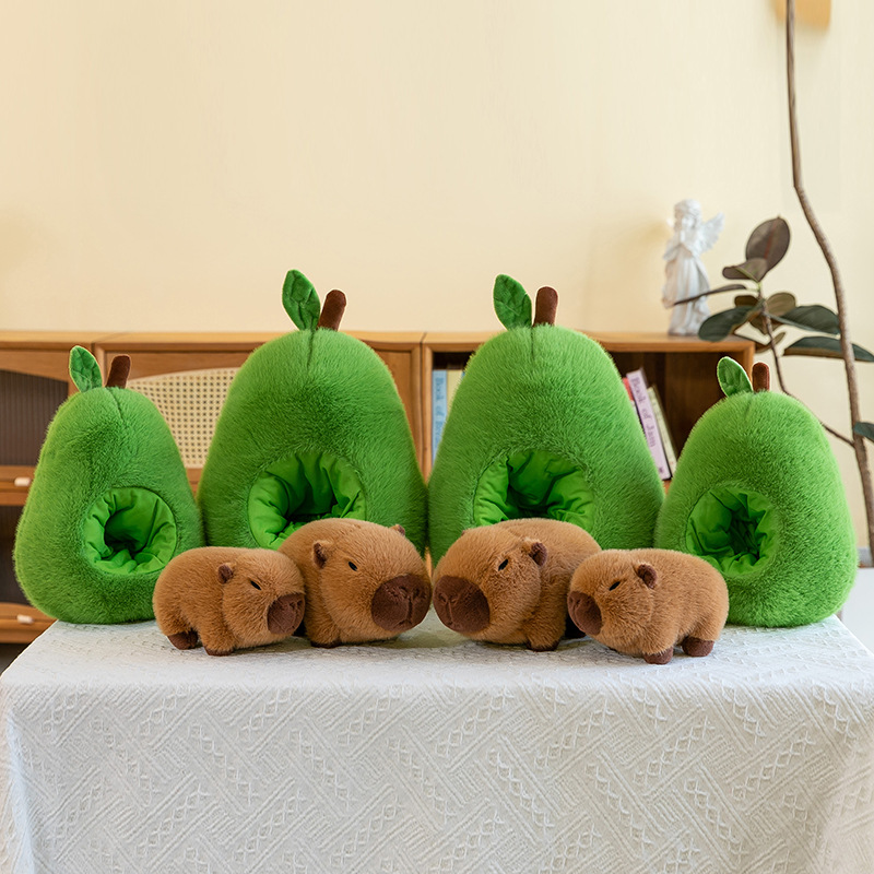 Peluche Avocat Capybara Oreiller