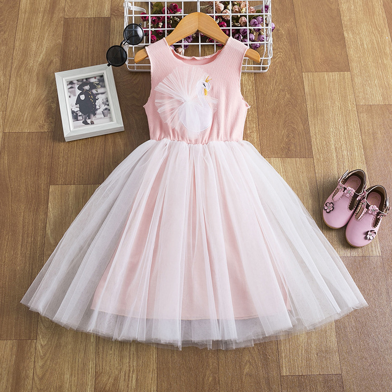 Petite fille jupe à bretelles en tulle style coréen