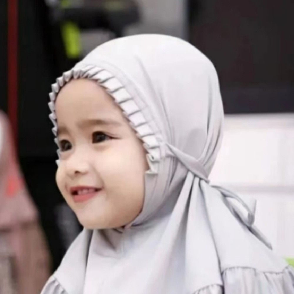 Foulard à volants unicolore pour fille, personnalité mode