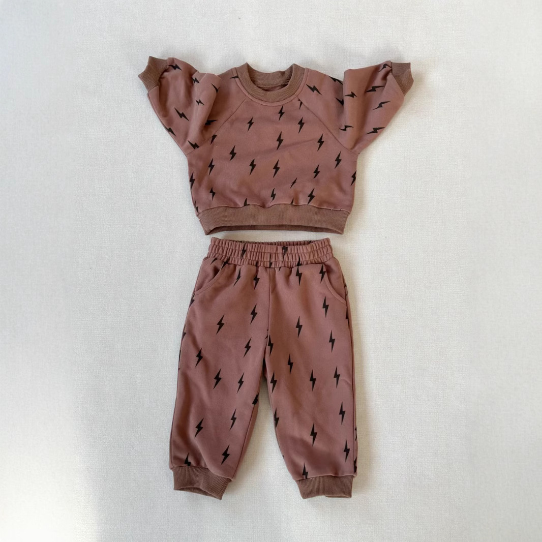 Sweat-shirt pour enfant de style nordique, ensemble imprimé.