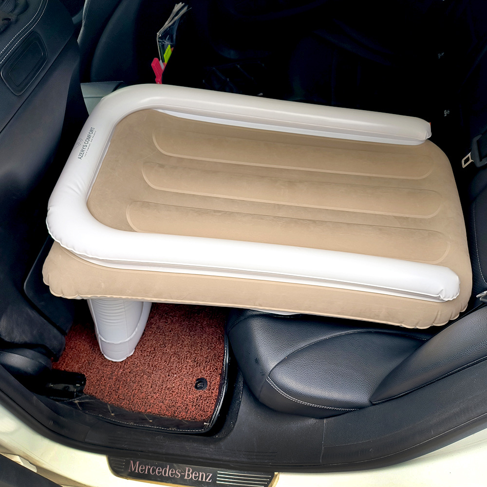 Matelas gonflable pour bébé Amazon, tapis de voiture pliant arrière, coussin d'air à flockage épais pour voyage en extérieur.