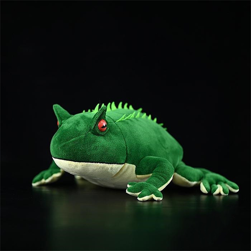 Poupée grenouille démoniaque en peluche
