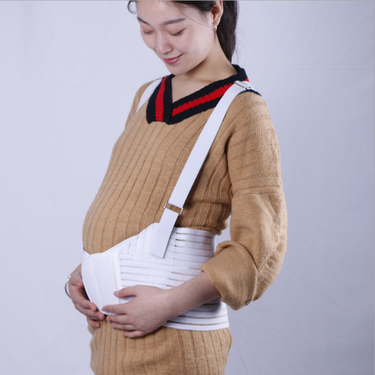 Ceinture ajustable pour femme enceinte, ceinture de soutien lombaire respirante pour soulager la pression abdominale.