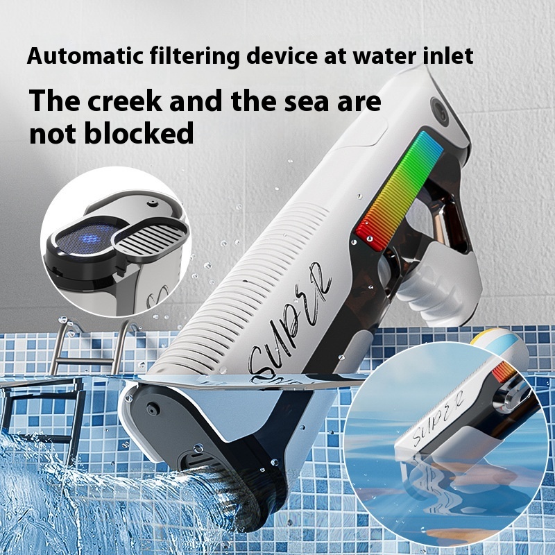 Pistolet à eau électrique à alimentation automatique, jouets d'eau pour enfants.