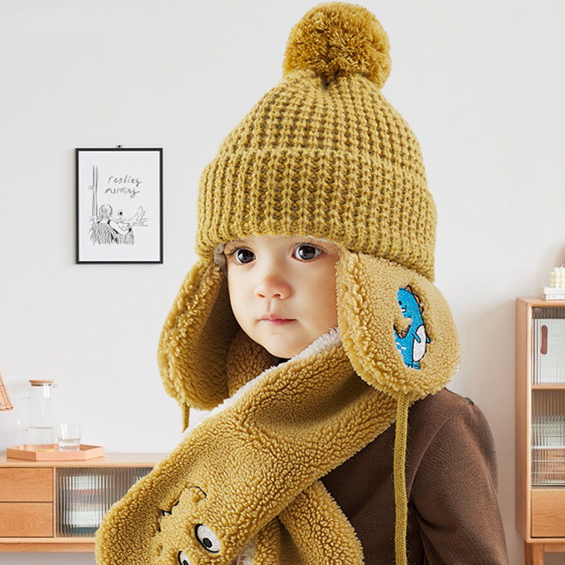 Chapeau et écharpe en polaire doux pour enfants