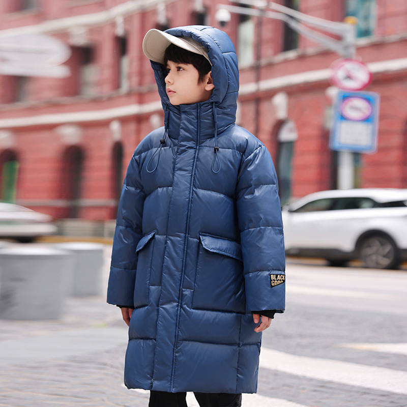 Doudoune garçon longue dépassant le genou style western tendance