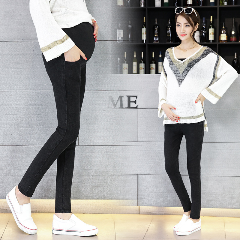 Leggings de maternité, pantalons extensibles pour femmes enceintes, jeans de grossesse, pantalons crayon