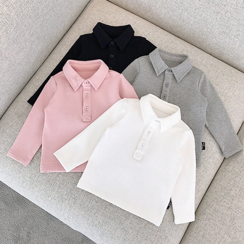 T-shirt polo à manches longues pour bébé