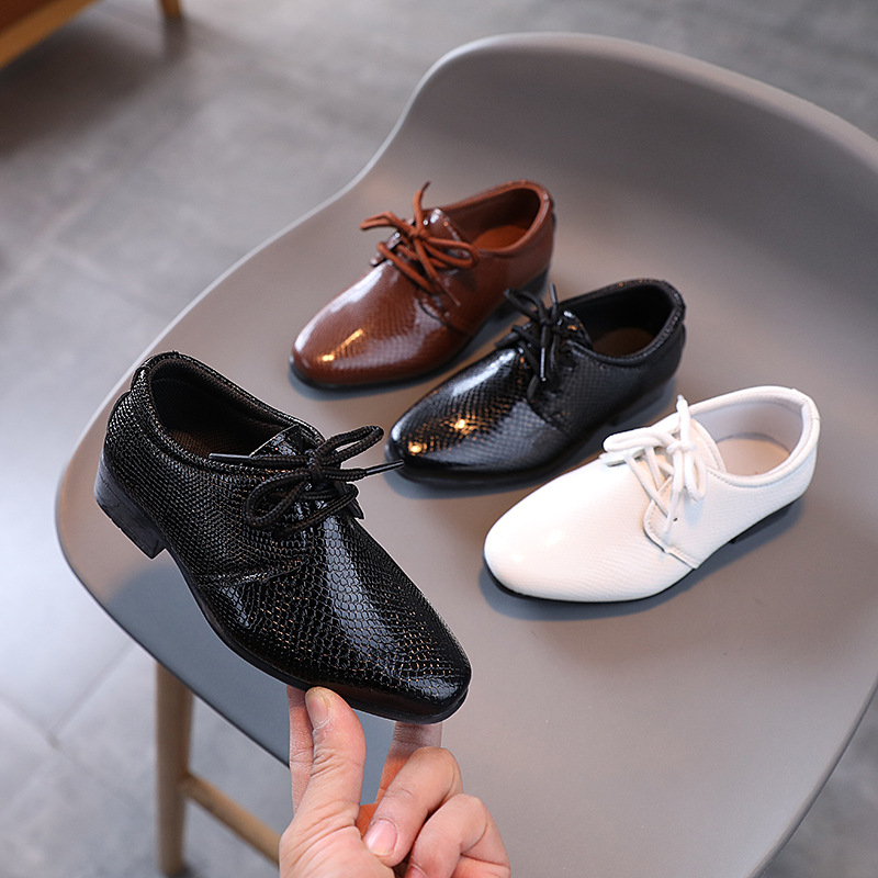 Nouvelles chaussures pour enfants à lacets, style britannique
