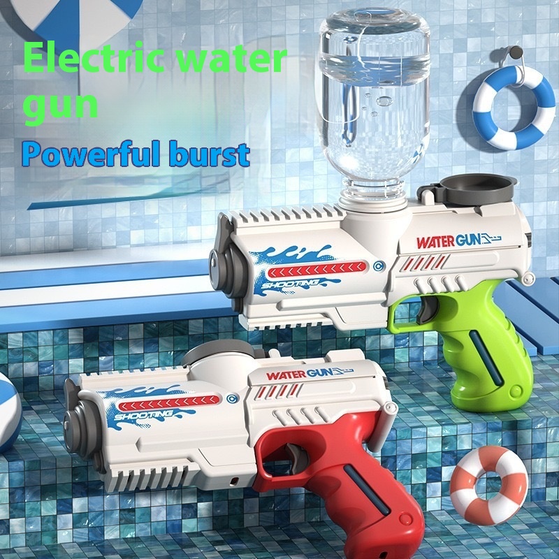 Jouet pistolet à eau électrique, grande capacité automatique, jouet de jeu d'eau pour plage