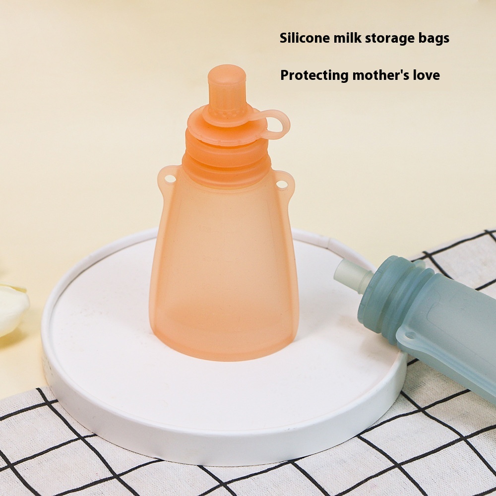 Sac de conservation de lait maternel en silicone portable pour usage domestique