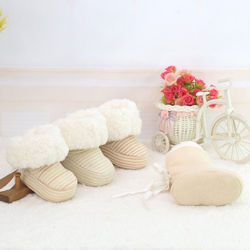 Nouveau style chaussures bébé, chaussures à semelle souple pour nourrissons, pour nouveau-nés, hiver, tout-petits, garder au chaud, imprimé, premiers pas, chaussures pour bébés enfants