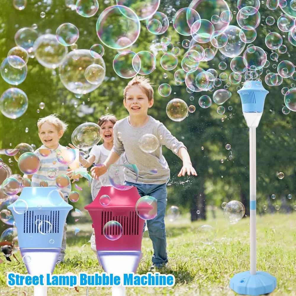Machine à bulles de savon à lampe, pistolet à bulles automatique, jouets créatifs pour pistolet à bulles, souffleur de bulles, jeux de fête d'anniversaire, jouets de mariage