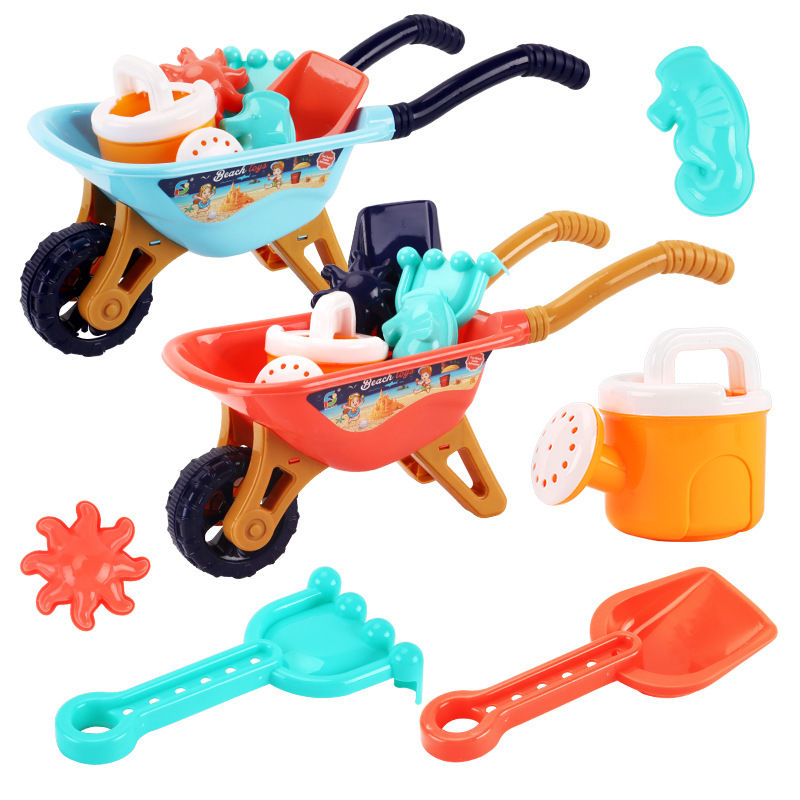 Grand ensemble de poussette de plage 6 pièces Voiture jouet pour enfants