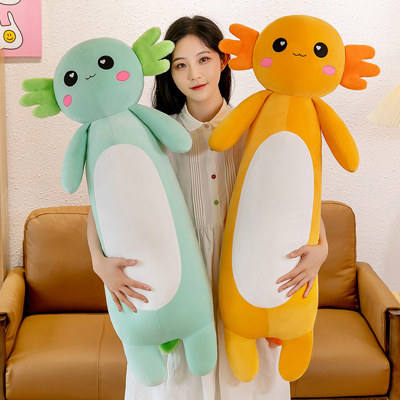 Peluche de salamandre à quatre couleurs, poupée chiffon mignonne