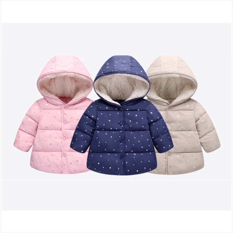 Veste matelassée pour enfants, nouveau modèle de commerce extérieur, style étoile, veste matelassée pour bébé