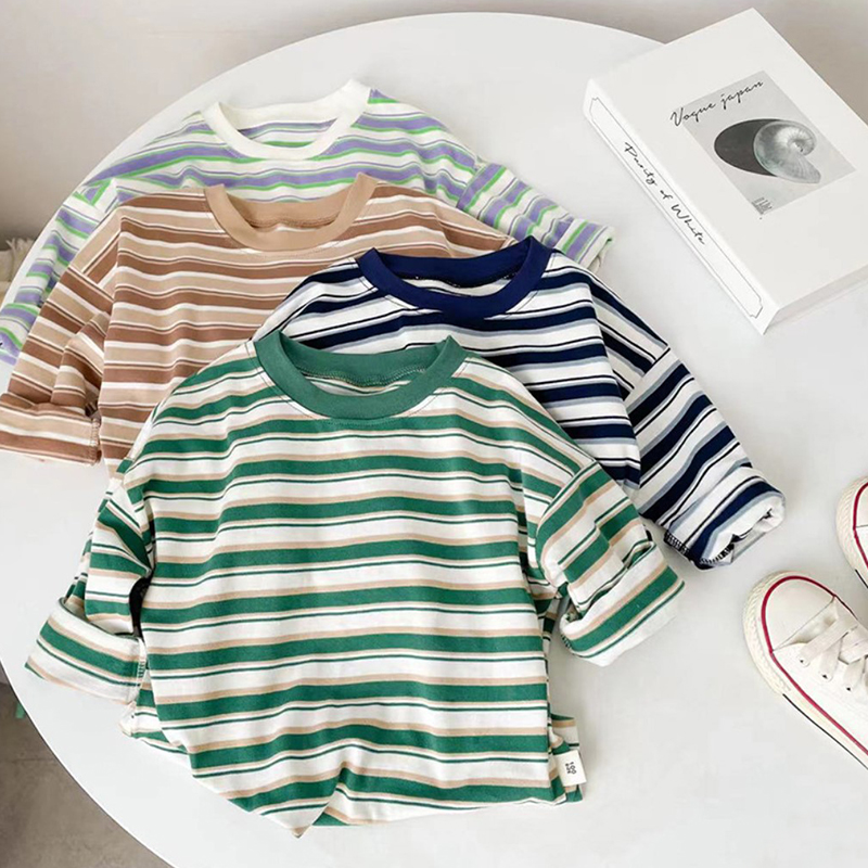 Enfants T-shirt Vintage à Rayures