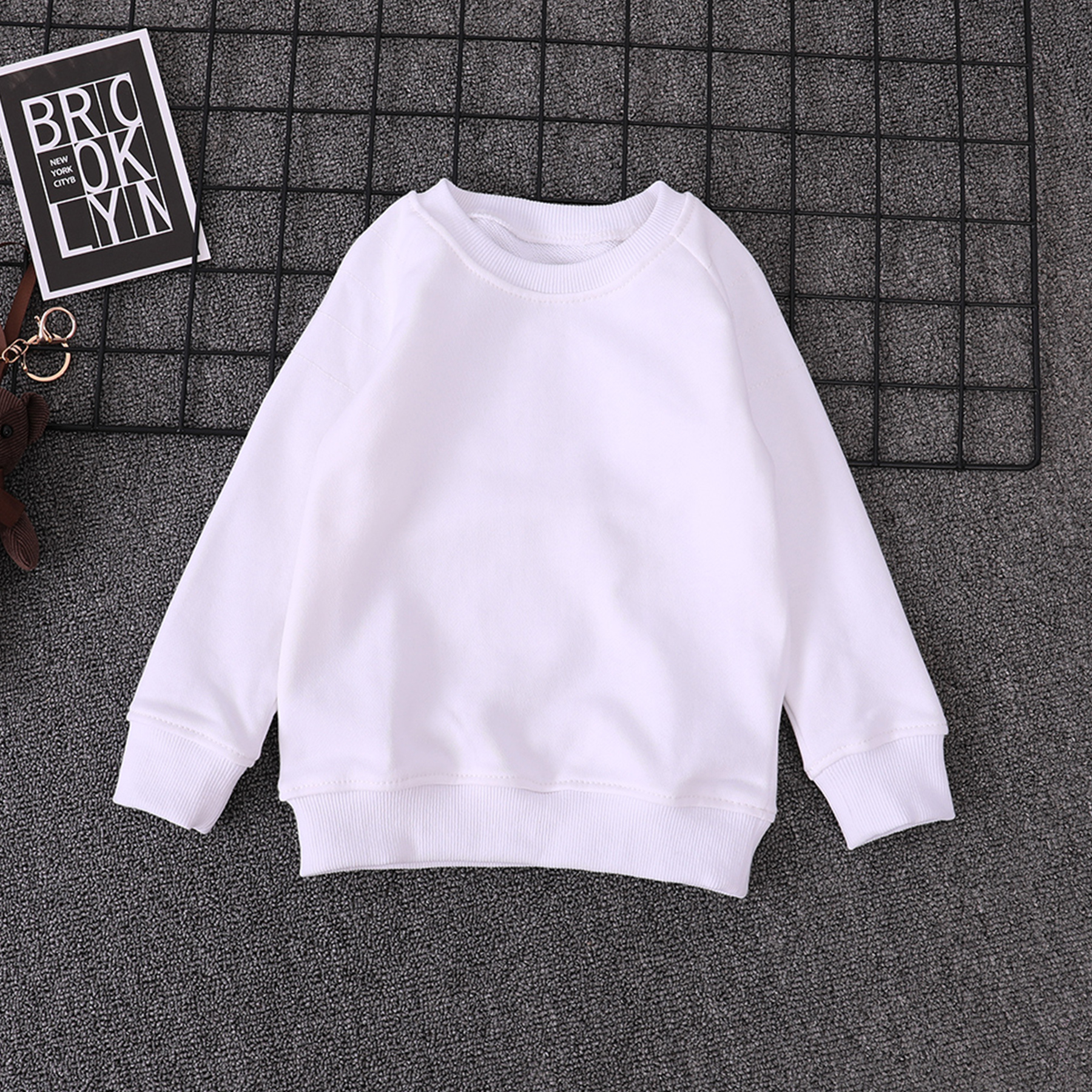 Sweater garçons printemps et automne pur coton chemise de fond pour enfants hauts mode pour filles pulls pour grands enfants
