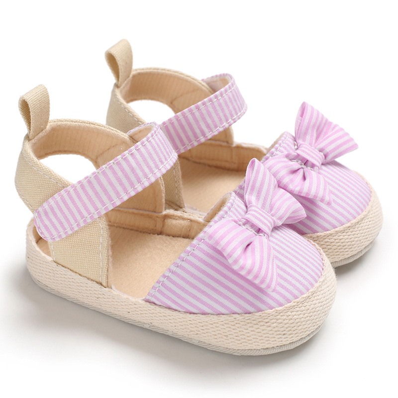 Hai Shenyue Chaussures bébé été 0-1 an Fille Semelle souple Nœud Papillon Bébé Bambin Chaussures princesse