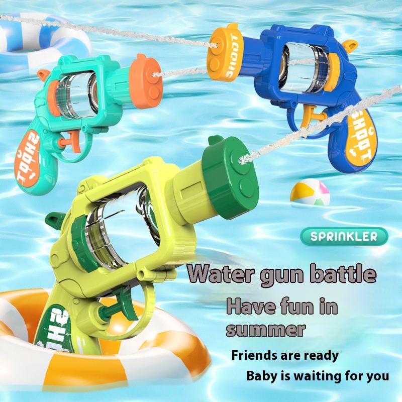 Enfants Pistolet à eau à roue gauche, jouets d'eau pour bataille aquatique
