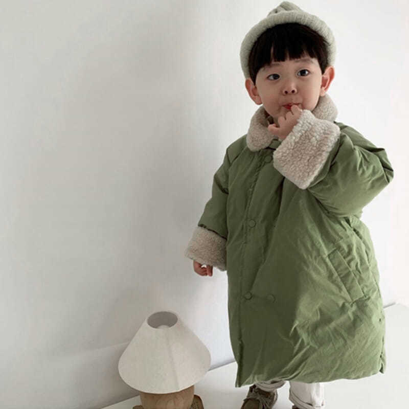 Manteau d'hiver épais en coton pour enfants