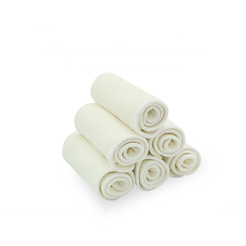 Tapis à langer en fibre de bambou pour bébé, insert et alèse pour couche