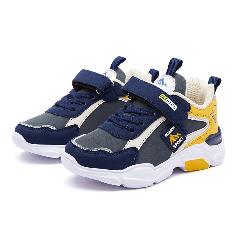 Chaussures légères pour enfants, chaussures Old Daddy pour garçons, baskets en cuir tendance
