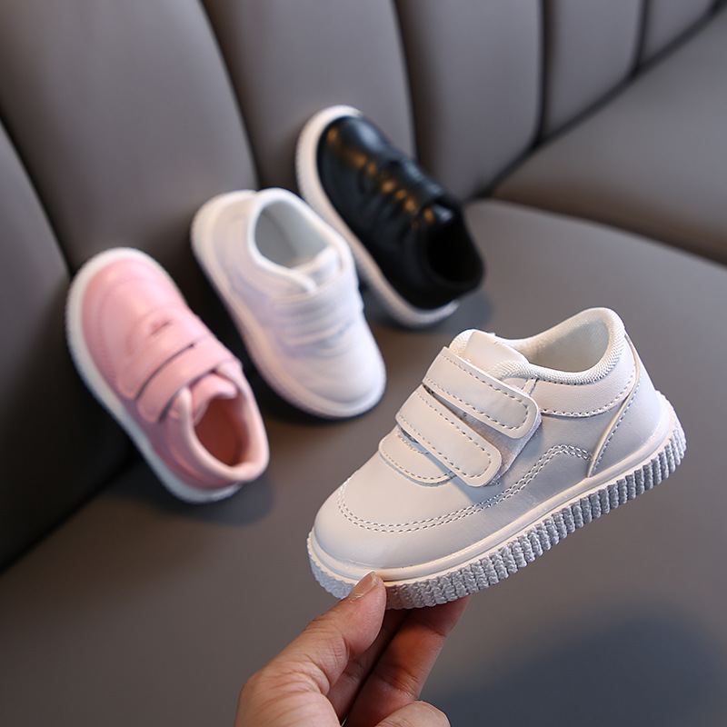 Mode Garçon Haut de Gamme Chaussure Blanche pour Tout-Petit Chaussures Plates Enfant