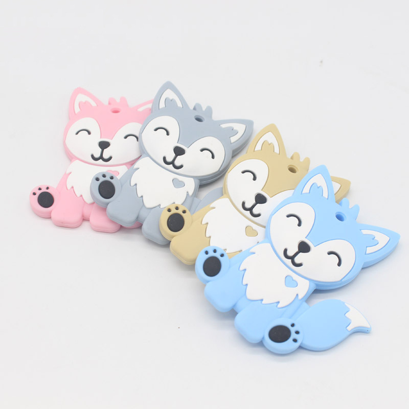 Dessin animé animal molaire silicone bébé créatif