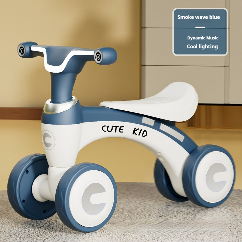 Vélo d'équilibre pour enfants à quatre roues sans palier