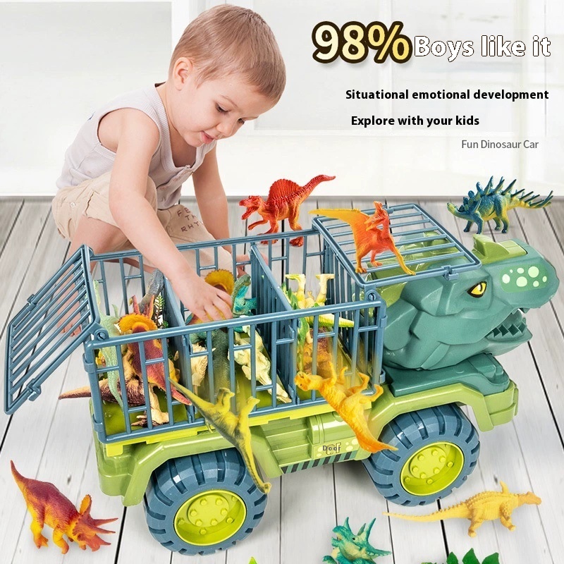 Grand véhicule de chantier dinosaure ensemble de voitures jouets pour enfants