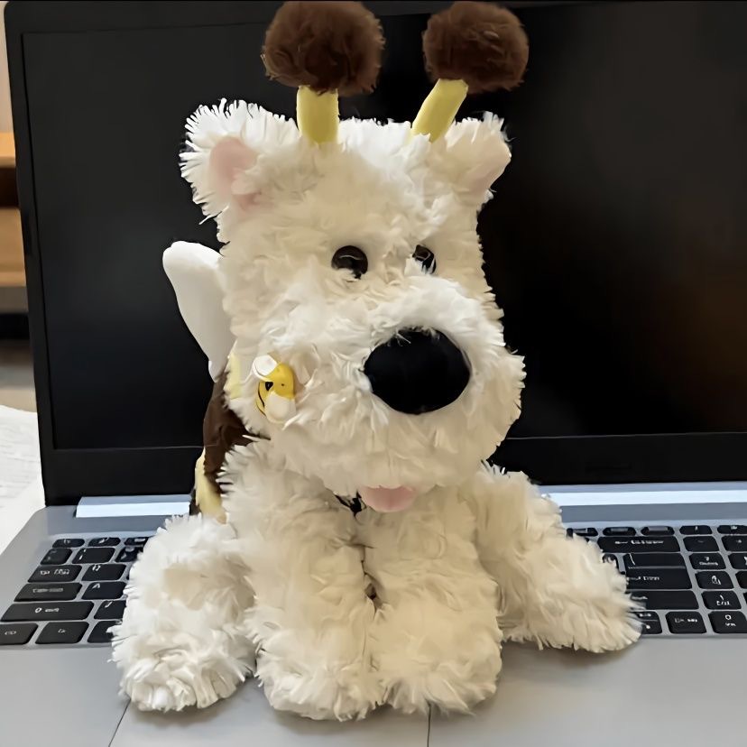 Jouet en peluche électrique adorable abeille chien Yi