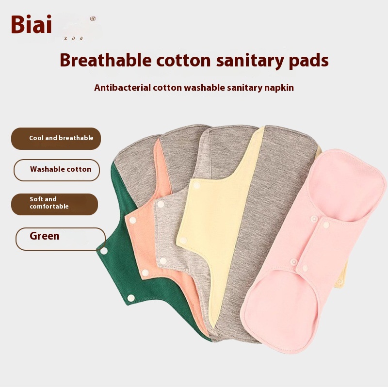 Protection en graphène, serviette hygiénique lavable en coton pur pour personnes âgées.