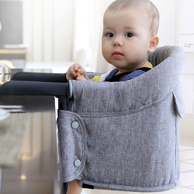Chaise haute portable pour enfants, couverture de chaise haute pour repas, ceinture de sécurité pour siège, accessoire de soin pour bébé
