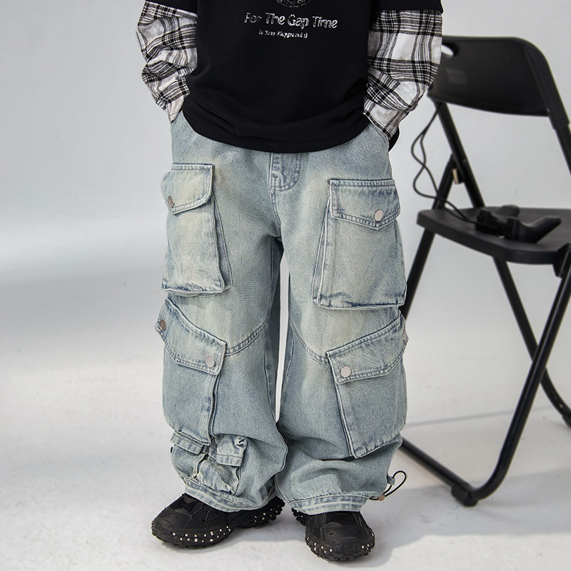 Printemps et Automne Nouveaux Pantalons Décontractés d'Automne pour Garçons