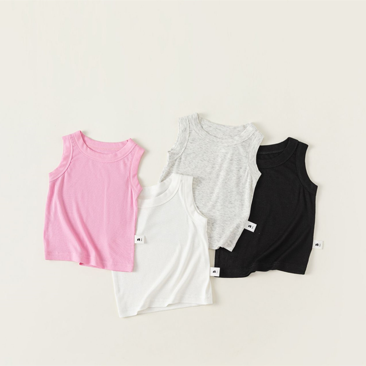 Gilet d'été pour enfant, T-shirt à manches courtes, haut à manches courtes