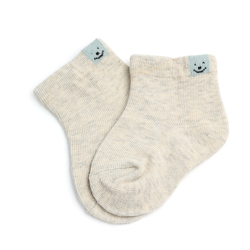 Coton peigné chaussettes bébé double aiguille couleur bonbon chaussettes tube bébé