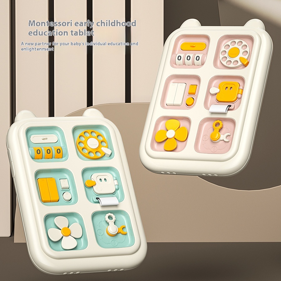 Tableau d'activités pour enfants, jouets éducatifs multifonctionnels d'exercice d'action fine