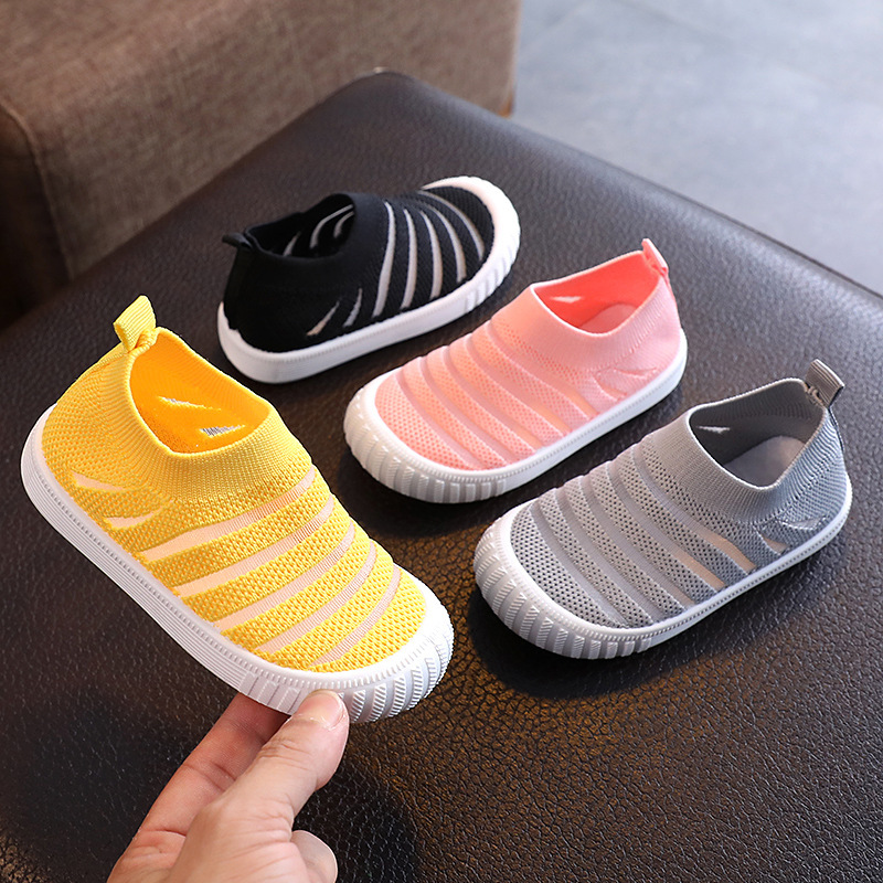 Chaussures de sport pour garçons printemps-automne, surface en mesh tissé volant