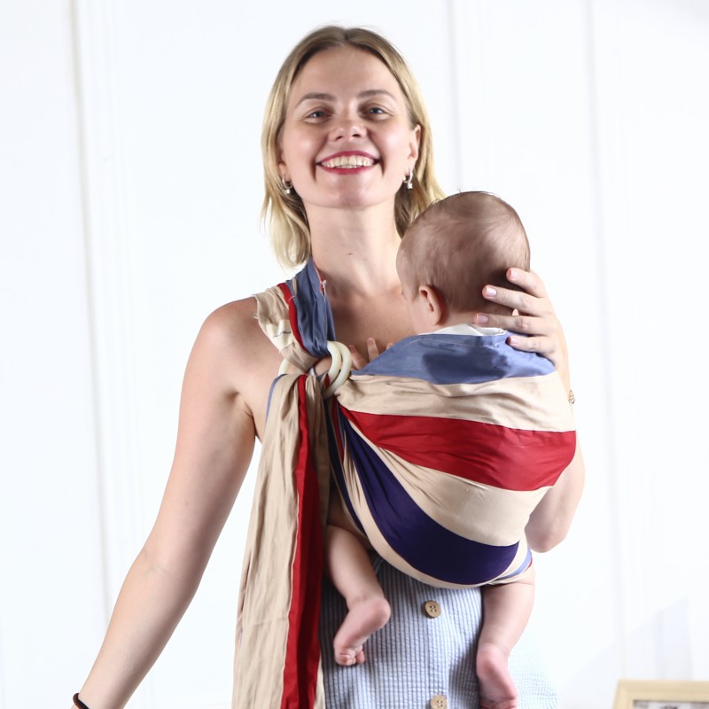 Écharpe de portage bébé unie porte-bébé